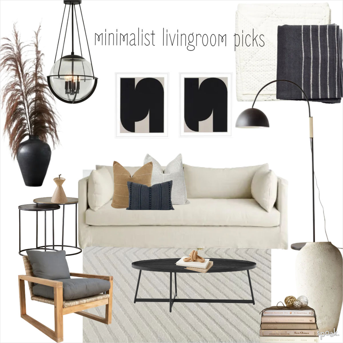 Kitchen + Living Room Inspiration designed by Tanika Christian