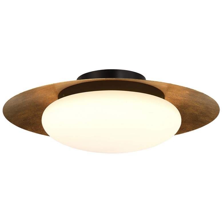 Minka Zinola 18" Wide Halcyon Gold Sand Coal Modern LED Ceiling Light added by Miceala Antoniou