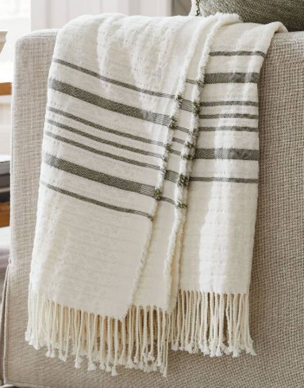 Striped Gauze Throw Blanket - Threshold™ designed with Studio McGee added by Beverly Baron