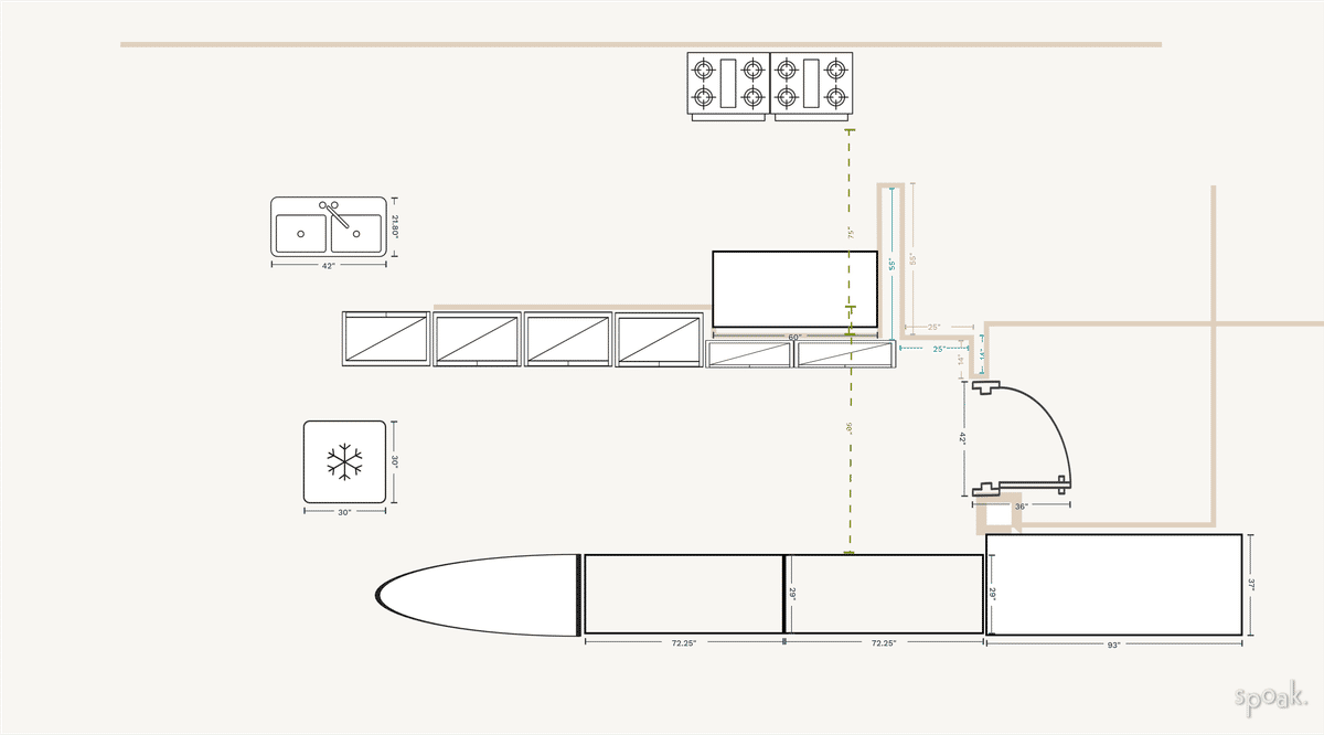 Kitchen Layout designed by Lianne Castillon