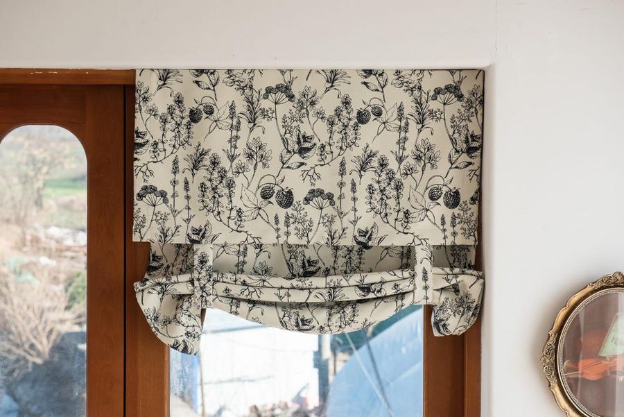 BUY 3 GET 1 FREE*  Customize French Sketch Pattern French Door Curtain, 90% Blackout, tape or rod pocket available, 1 panel added by Miceala Antoniou