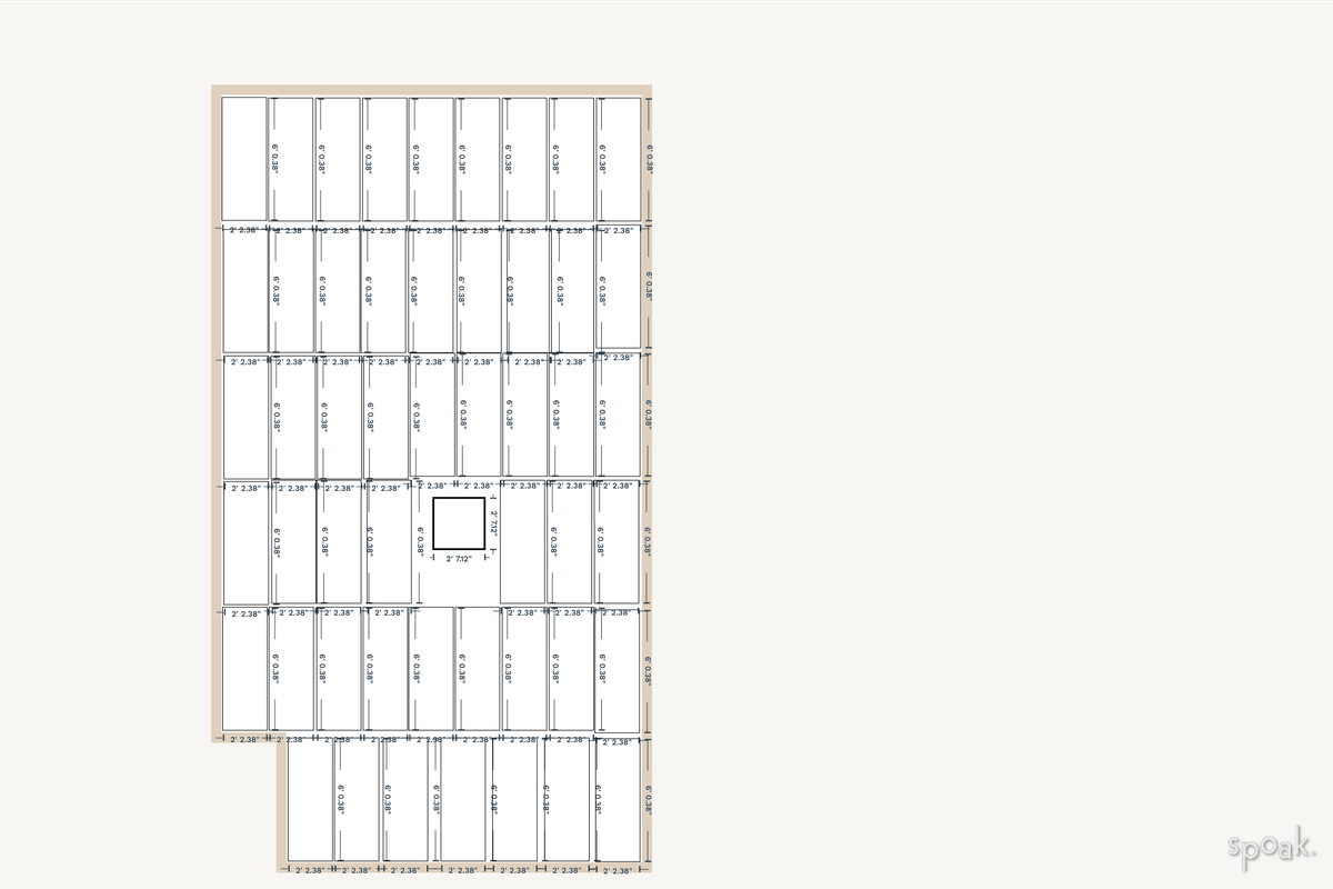 Family Room Floor Plan designed by Lindsay Thomas