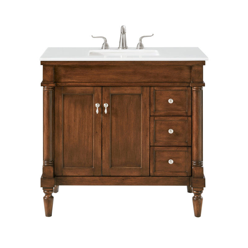 Uriah 36'' Single Bathroom Vanity with Top added by Ashley Quick