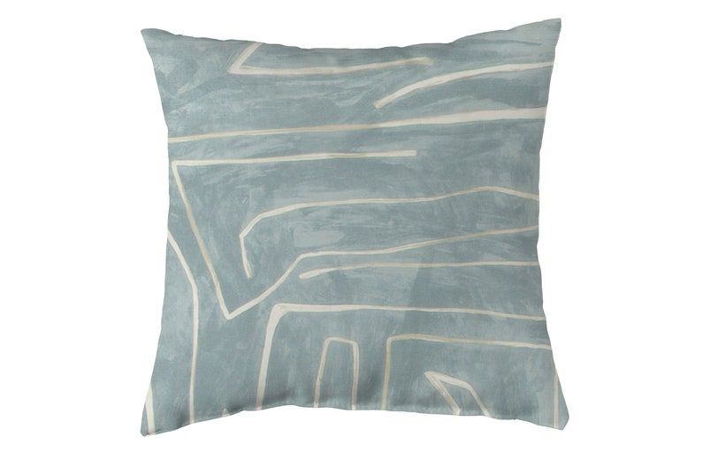 Kelly Wearstler Graffito Pillow Cover Deep Sky Blue added by Kate Lynn Nemett