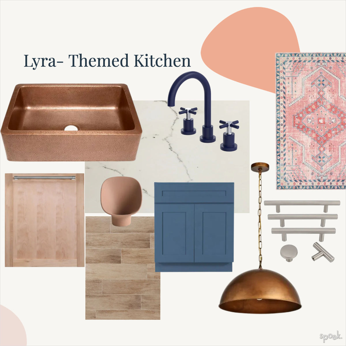 Blue Kitchen Inspo designed by Jasmine Fitzgerald