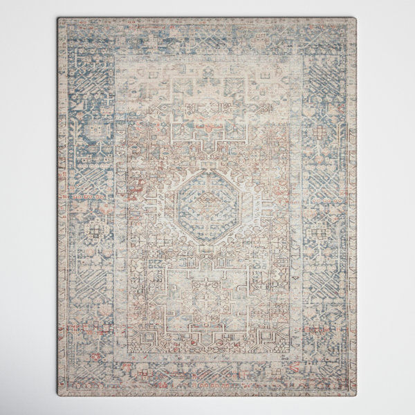 Chris Loves Julia x Loloi Jules Oriental Natural/Ocean Area Rug added by Diksha Rathi