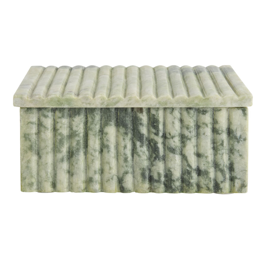 Natural Green Marble Fluted Trinket Box - World Market added by Samantha Elizabeth