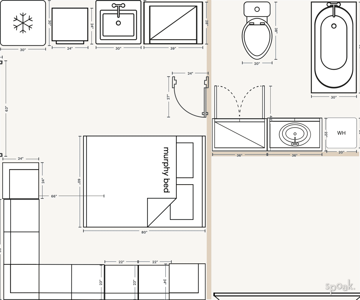 Tiny House Plan designed by Maycie Timpone