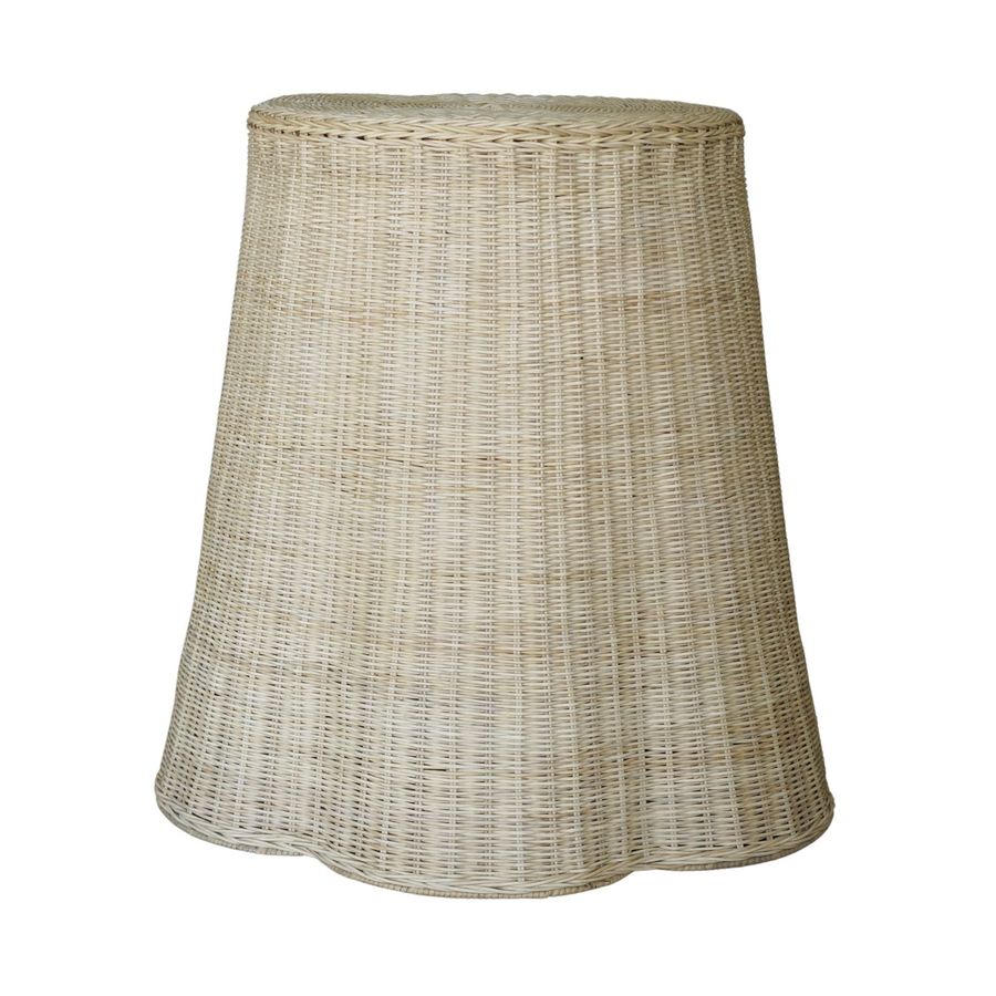 Scalloped Rattan Side Table added by Paulina Canini
