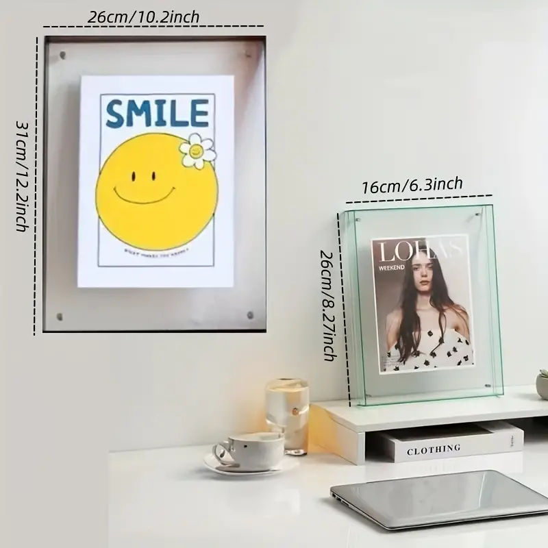 Transparent Picture Frame Light Luxury Fashion Alec Picture - Temu added by Sarah Jackson