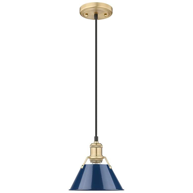 Orwell 7 1/2" Wide Mini Pendant in Brushed Champagne Bronze with Matte - #6999G | Lamps Plus added by Maggie Norman
