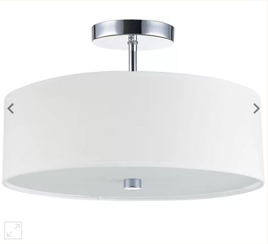 Everly Semi-Flushmount by Dainolite at Lumens.com added by Stephanie Northrop