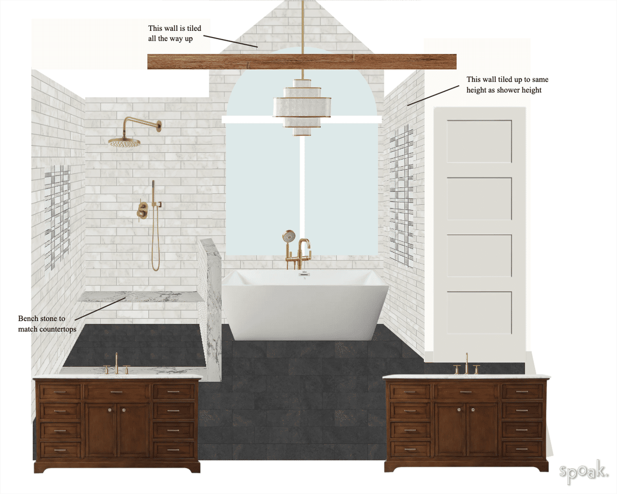 Bathroom Inspo designed by Autumn Janesky