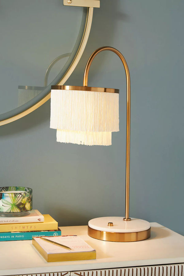 Fringe task lamp added by Liz Mullen