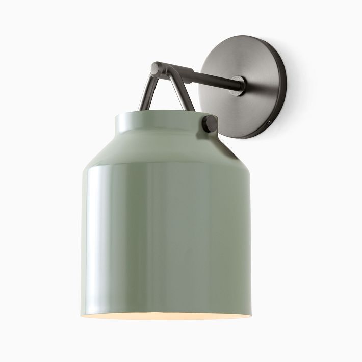 (Light) Henry Sconce (7.5") Coated Celadon + Dark Bronze, Set of 2 added by Kate Savitch