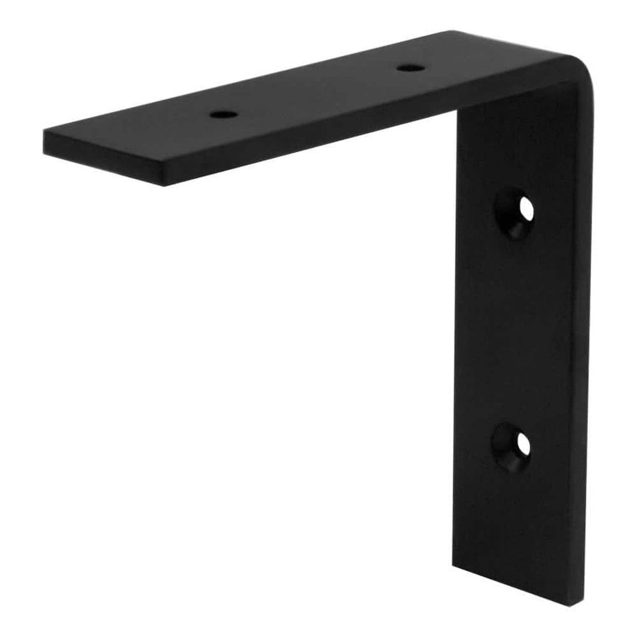 Crates & Pallet 6 in. Black L Steel Shelf Bracket 69111 - The Home Depot added by Emily Monsees