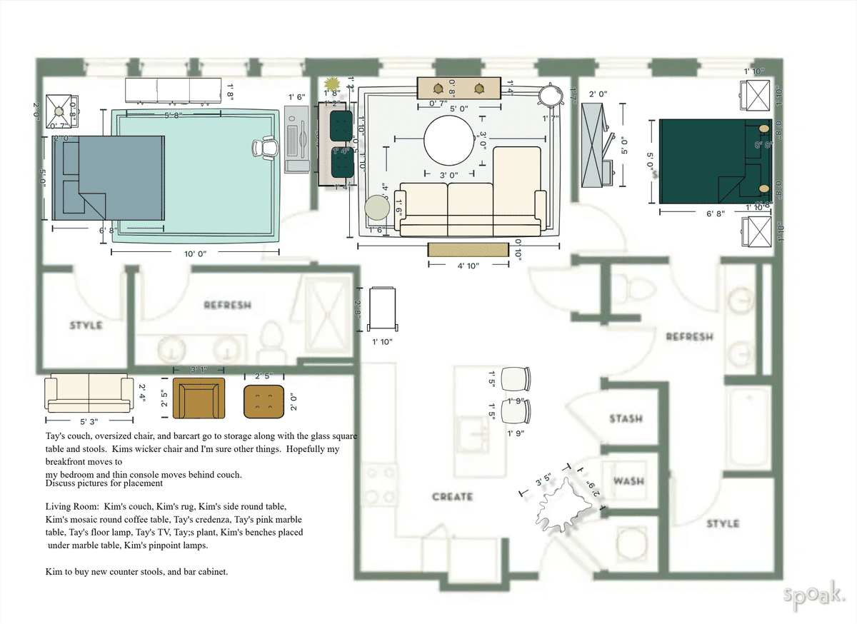 Picture of Multi story apartment layouts and floor plan ideas.