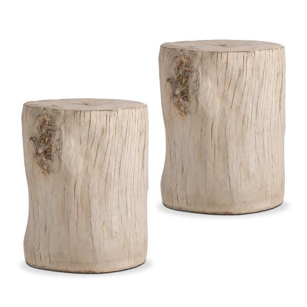 COSIEST Outdoor Antique Accent Stump Stool - - 35990535 added by Emily Monsees