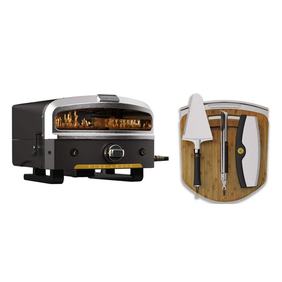 HALO Versa16 Dual-Burner Propane Outdoor Pizza Oven Combo (Oven with Peel Kit) HZ-1004-MVA - The Home Depot added by Melissa Fraum