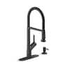 KOHLER Setra Single-Handle Semi-Professional Kitchen Sink Faucet with Soap Dispenser in Matte Black K-R29343-SD-BL added by Ruthann R