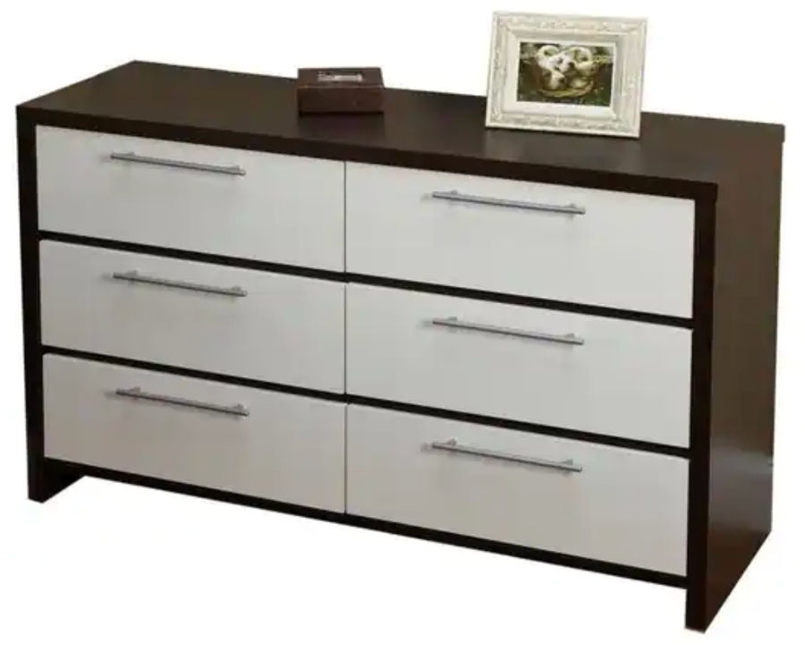 Simple Living Finley White/ Espresso 6-drawer Dresser added by Stephanie Wolbert