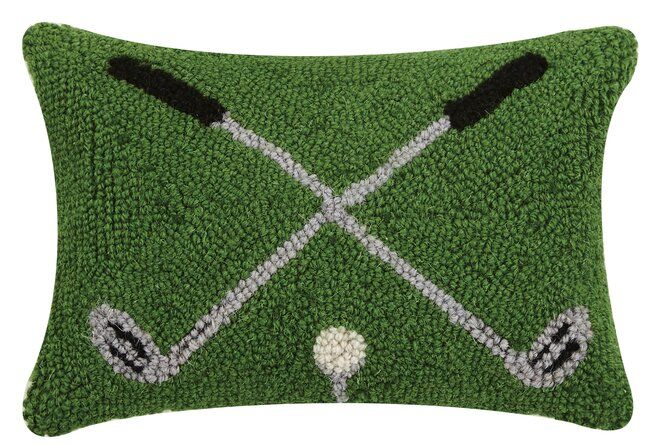Canora Grey Borger Cross Golf Clubs Wool Lumbar Pillow | Wayfair added by Grace Wagenman