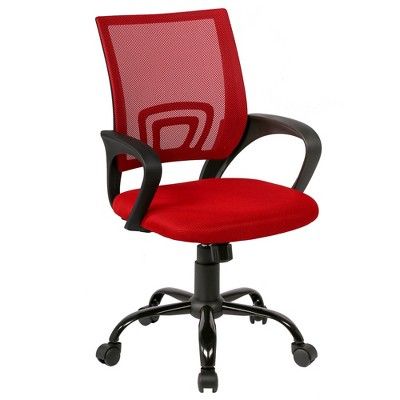 FDW Office Chair Cheap Desk Chair Mesh Computer Chair Back Support Modern Executive Adjustable Chair Task Rolling Swivel Chair,Red added by Teila Brown