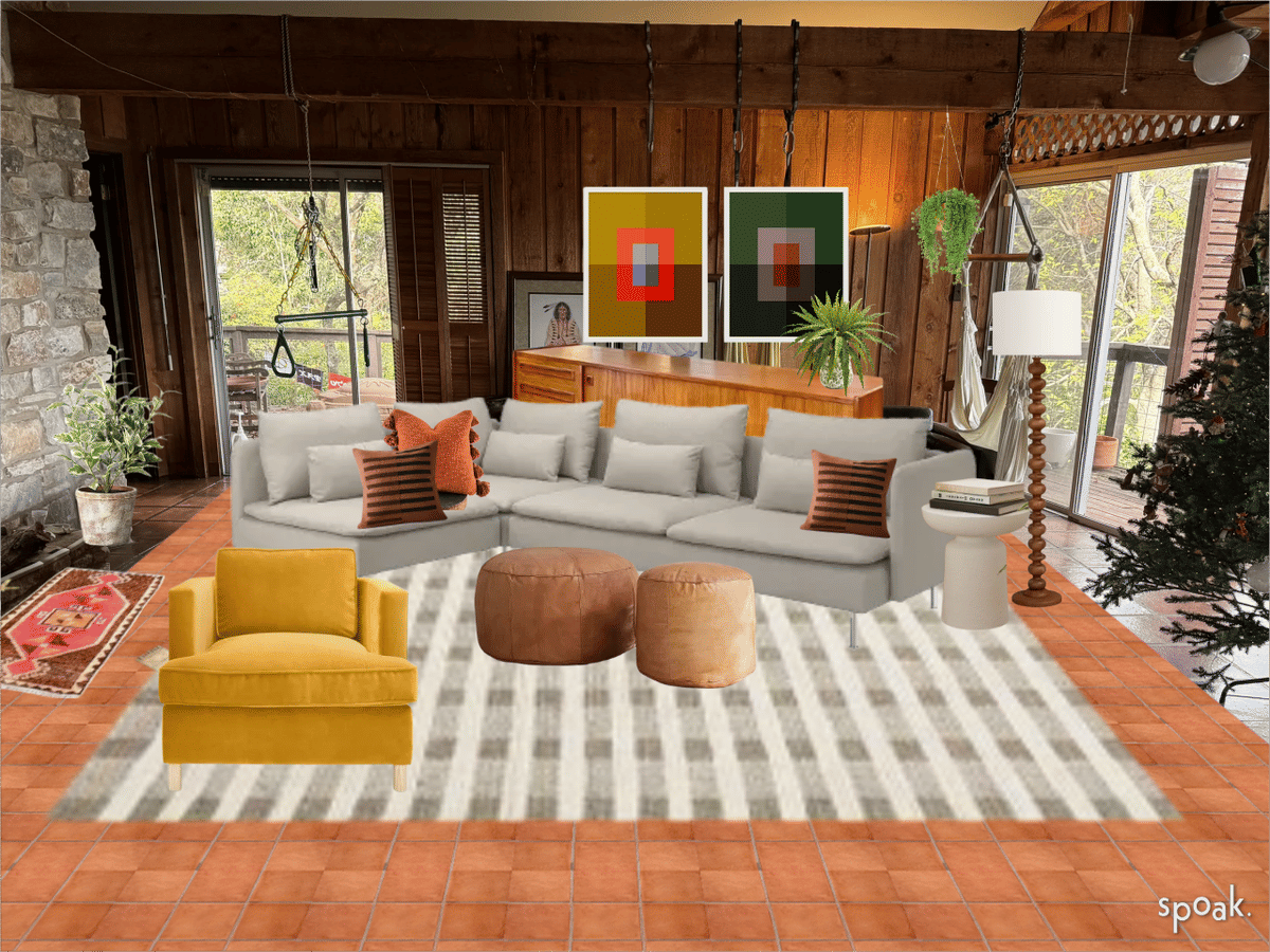 Kitchen + Living Room Inspiration designed by Sarah Luikart