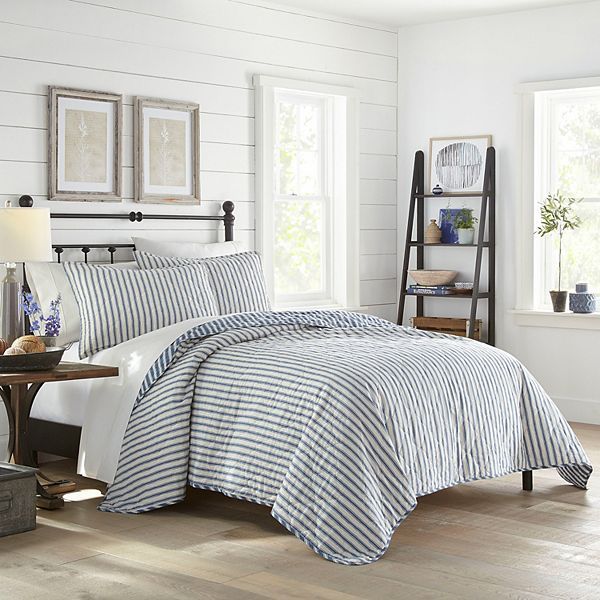Stone Cottage Willow Way Ticking Stripe Quilt Set added by Katie Kaminski