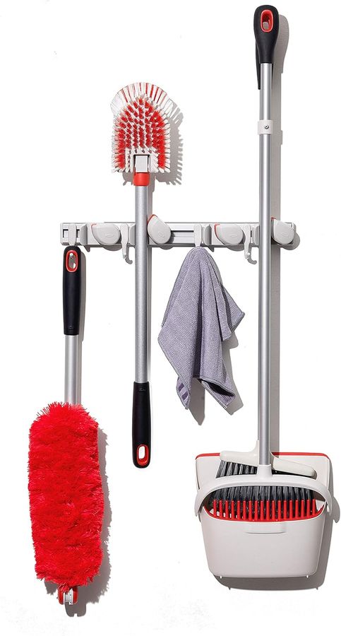 OXO Good Grips Wall-Mounted Mop and Broom Organizer 3"x5"x17" added by Stephanie Northrop