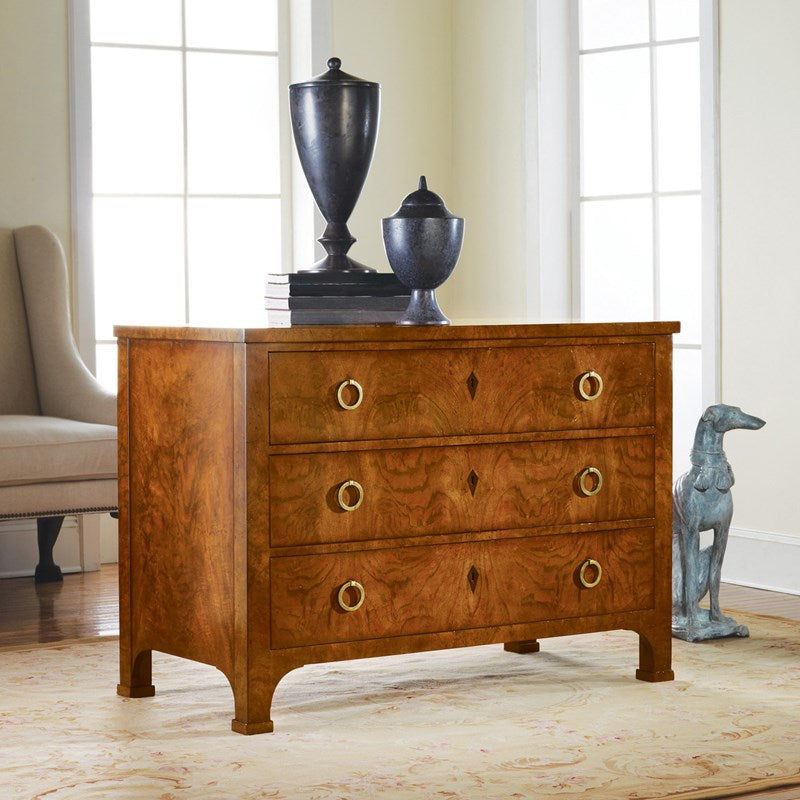 Modern History Three Drawer Walnut Commode added by Rochelle Bloom