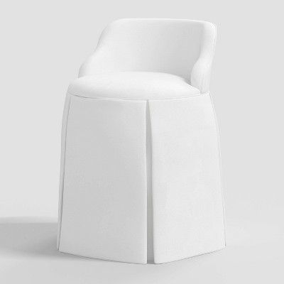 Vanity Chair Velvet White - Threshold™ added by Sarah Jane Meek