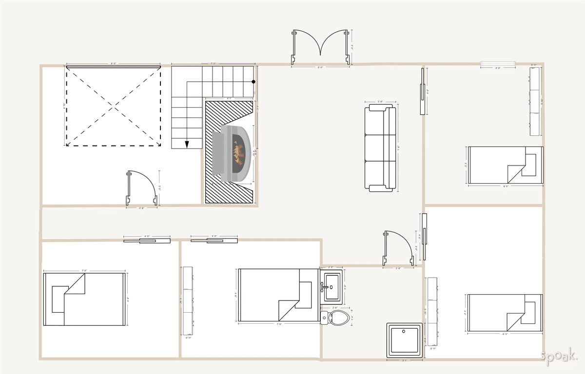 Basement Plan designed by Jessie meadlock
