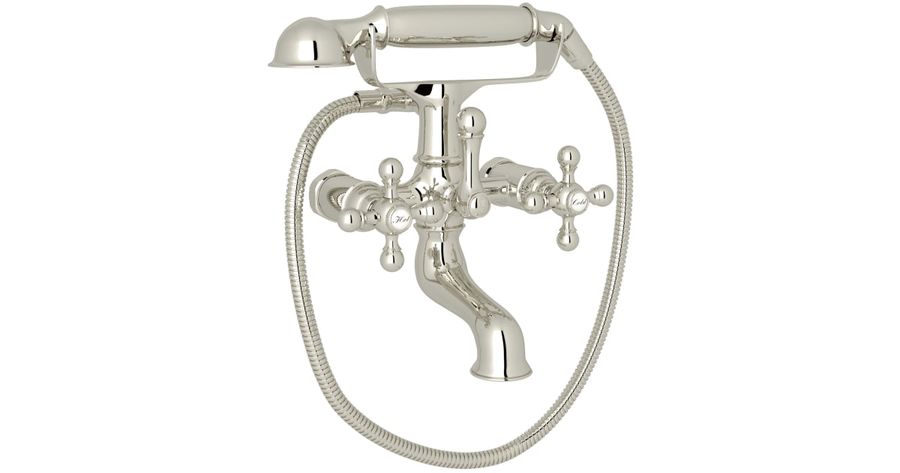 Rohl AC7X-PN Arcana Wall Mounted Tub Filler with Built-In | Build.com added by Laurel Browning