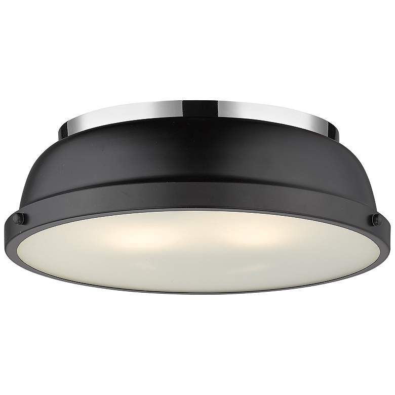 Duncan 14" Wide Chrome 2-Light Flush Mount Light Fixture added by Brenna Porterfield