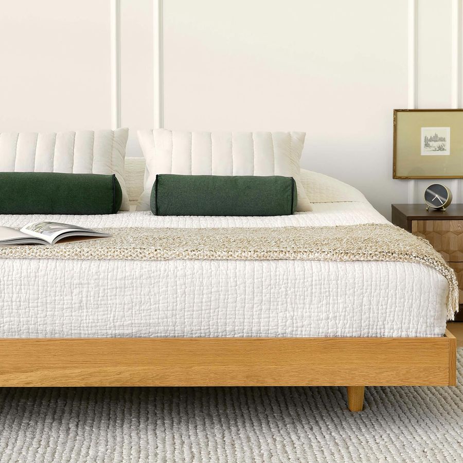 Basi King Bed Frame - Oak added by Ashley Staples