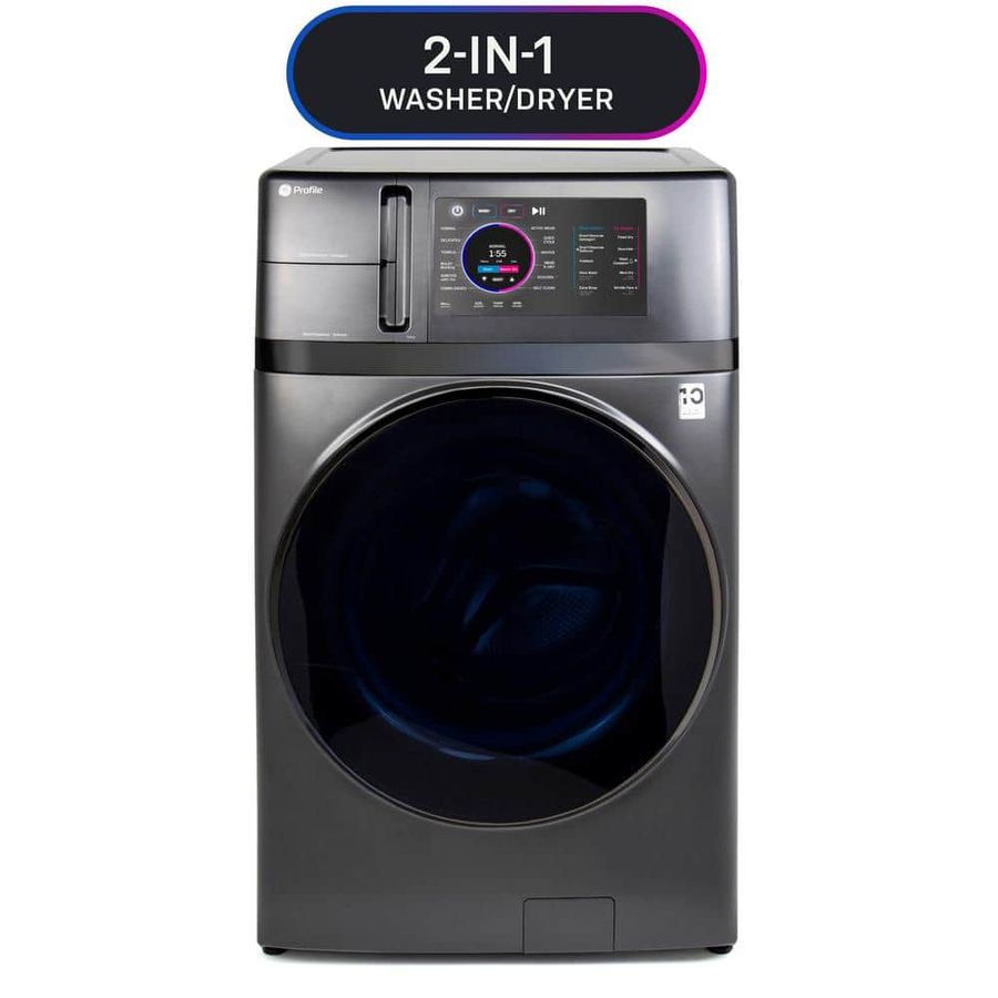 GE Profile 4.8 cu. ft. UltraFast Combo Washer & Dryer with Ventless Heat Pump Technology in Carbon Graphite PFQ97HSPVDS - The Home Depot added by Rebeca Hawthorne
