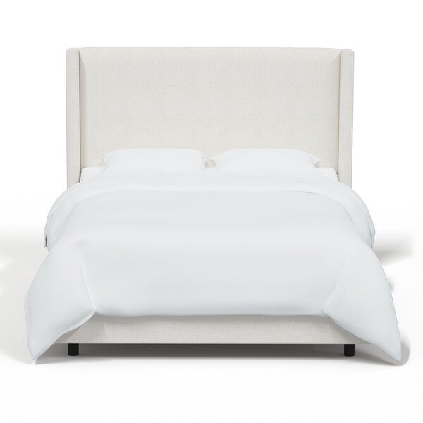 Hanson Upholstered Bed White Linen Blend added by Emily Perdue
