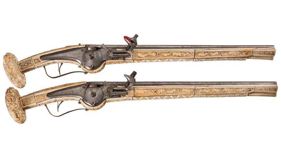 Pair of Victorian Wheellock Pistols added by jane campbell rahmberg