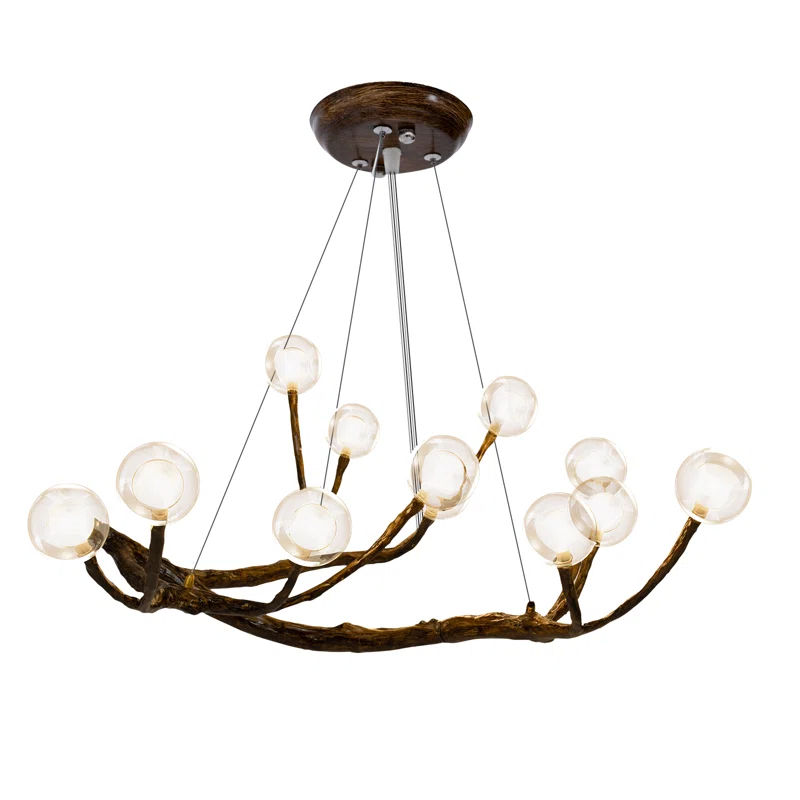 Allista 12 - Light Wood Branch Geometric Chandelier added by Jacquie Bontrager-McCann