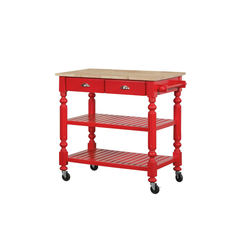 Crigger Solid Wood Top Kitchen Cart added by Whitney Crutcher
