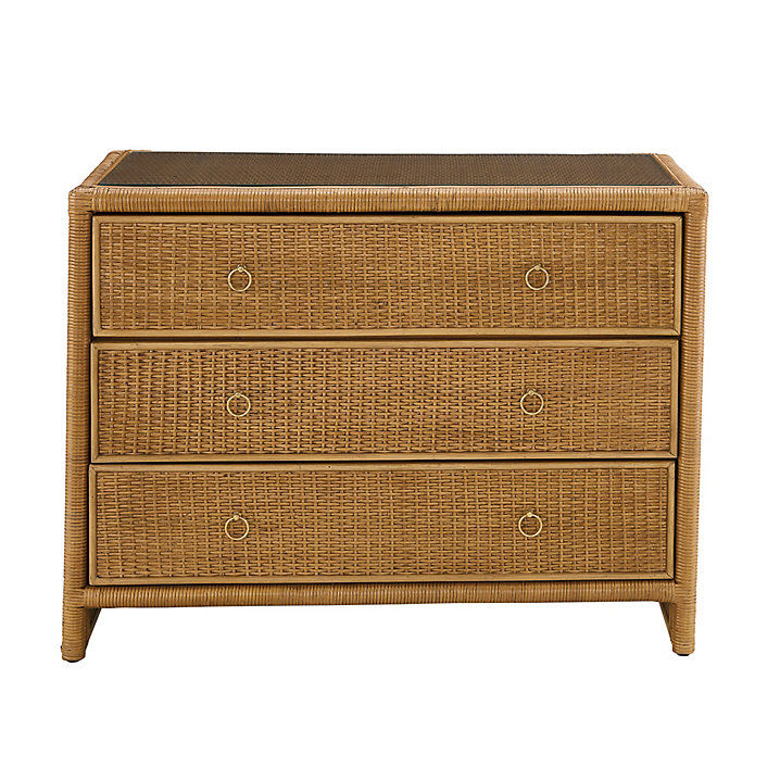 Suzanne Kasler Southport Rattan 3-Drawer Chest added by Ashley Mezzasalma