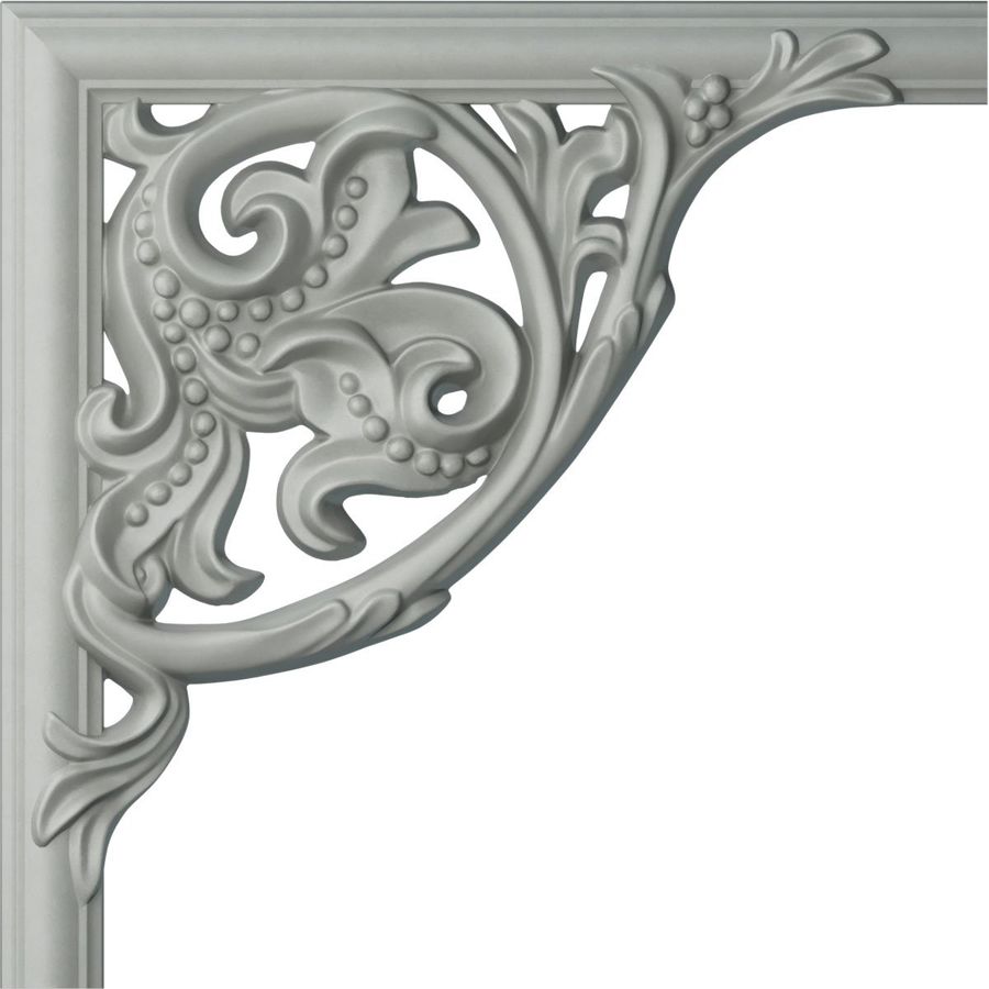 11"W  x 11"H x 1"P Kepler Panel Moulding Corner (matches moulding PML01X01KP) added by H. Brooke Designs