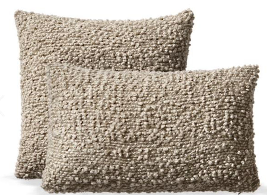 boucle throw pillow added by VELVET BRICK INTERIORS