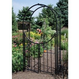 Arched Garden Arbor with Gate added by Brianne Kerbyson