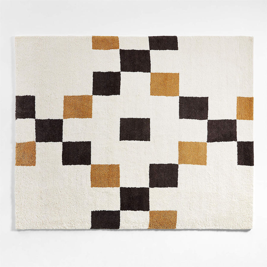 Shinola Woodward Moroccan Shag Checkered Area Rug 8'x10' + Reviews | Crate & Barrel added by Spoak Member