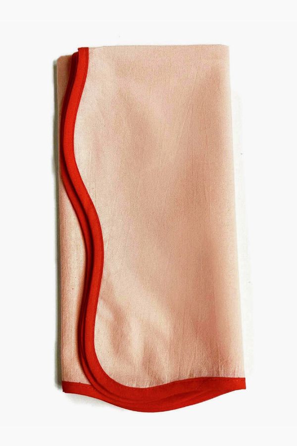 Orange Scalloped Napkin Set of 4 added by Spoak 