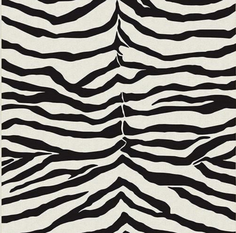 Zebra Black Rug added by Piper Wallace