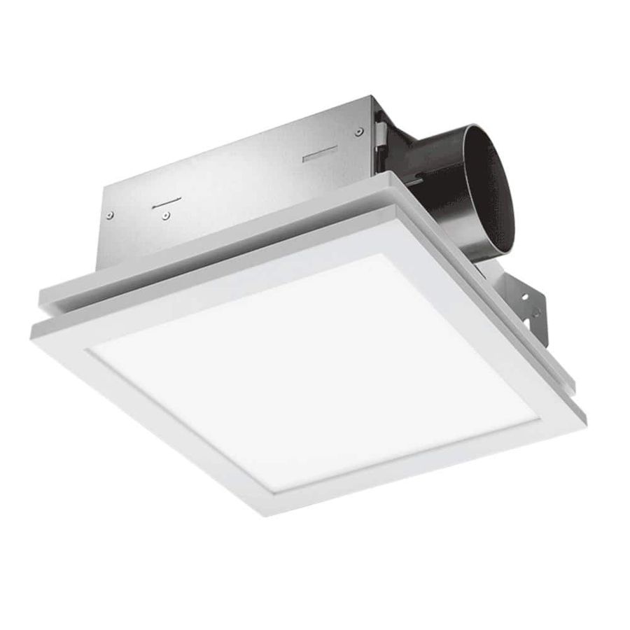 Delta Breez Slim 70 CFM Ceiling or Wall Bathroom Exhaust Fan with Edge-Lit Dimmable LED Light, ENERGY STAR SLM70ELED - The Home Depot added by KH Design Concepts