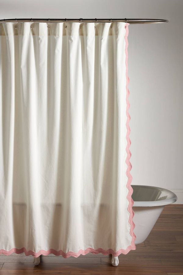 Maeve by Anthropologie Embroidered Scalloped Cotton Shower Curtain added by Kathleen Baumer